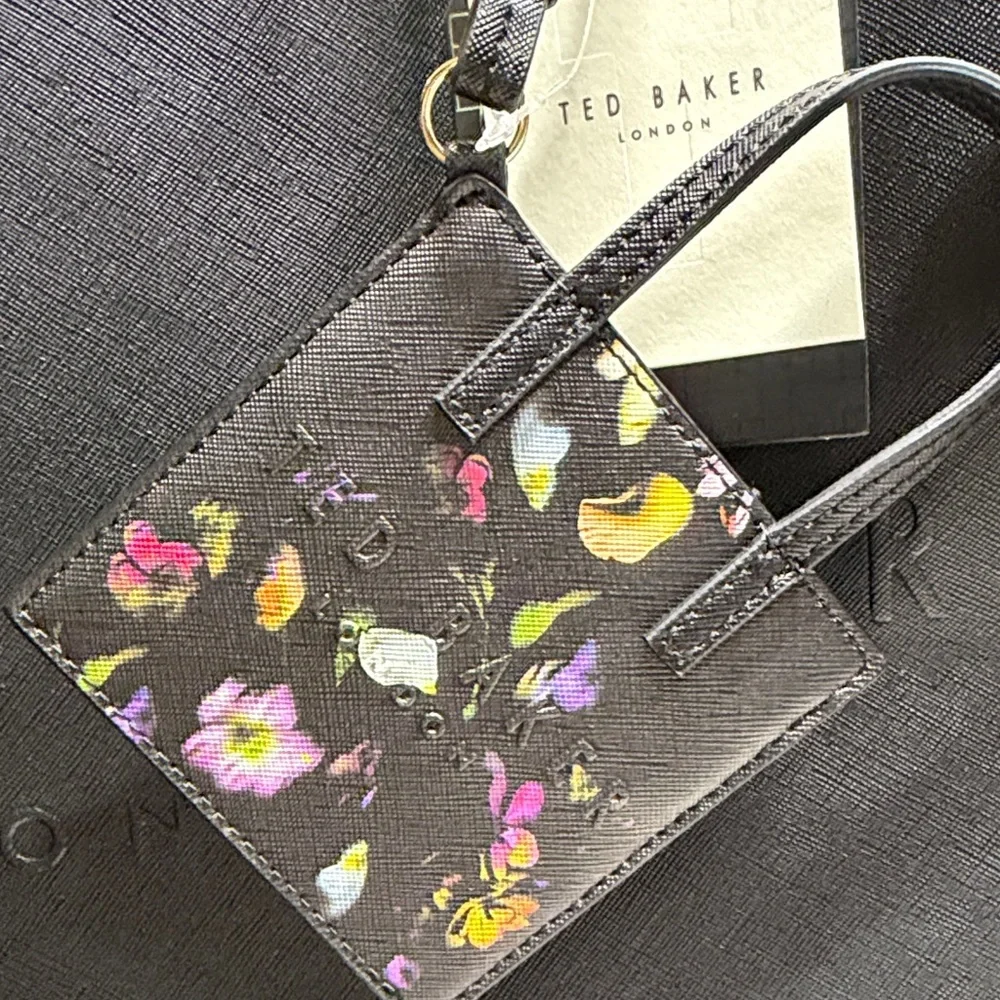 NWT Ted Baker The Icon Black Tote with Matching ID Pouch